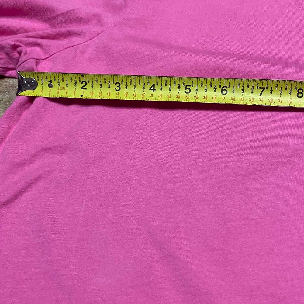 Focus Size Medium Magenta Soft Long Sleeve Top Fall Tunic Barbiecore Flowy - Picture 7 of 11